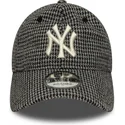 siltovka-zaoblena-cierna-nastavitelny-9twenty-houndstooth-new-york-yankees-mlb-new-era