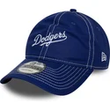 cap-zaoblena-blue-adjustable-strap-9twenty-contrast-stitch-los-angeles-dodgers-mlb-new-era