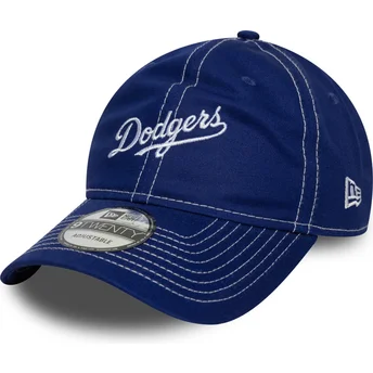 Šiltovky zaoblená modrá nastaviteľný pásik 9TWENTY Contrast Stitch Los Angeles Dodgers MLB New Era