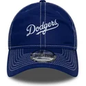 siltovka-zaoblena-modra-nastavitelny-pasik-9twenty-contrast-stitch-los-angeles-dodgers-mlb-new-era