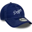 cap-zaoblena-blue-adjustable-strap-9twenty-contrast-stitch-los-angeles-dodgers-mlb-new-era