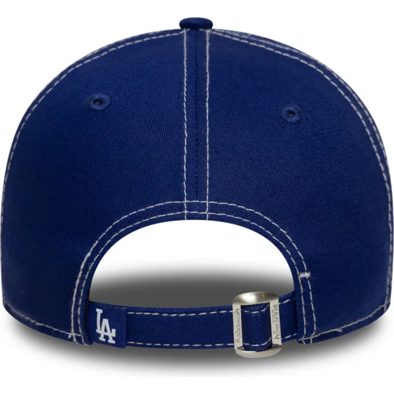 cap-zaoblena-blue-adjustable-strap-9twenty-contrast-stitch-los-angeles-dodgers-mlb-new-era