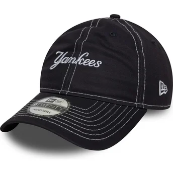 Šiltovky zaoblená tmavomodrá nastaviteľný pásik 9TWENTY Contrast Stitch New York Yankees MLB New Era