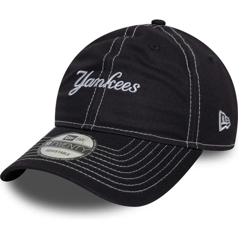 siltovky-zaoblena-tmavomodra-nastavitelny-pasik-9twenty-contrast-stitch-new-york-yankees-mlb-new-era