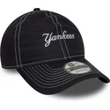 siltovka-zaoblena-tmavomodra-nastavitelny-9twenty-contrast-stitch-new-york-yankees-mlb-new-era