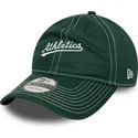 cap-zaoblena-green-adjustable-strap-9twenty-contrast-stitch-oakland-athletics-mlb-new-era