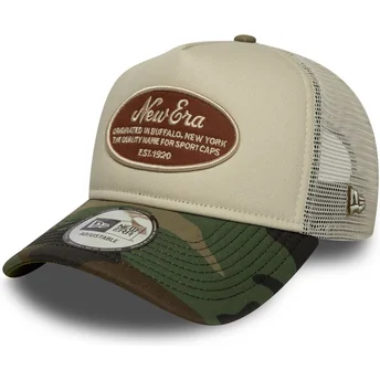 Καπέλο φορτηγού πολύχρωμο A Frame Camo Oval Patch της New Era