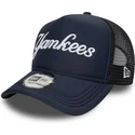 siltovka-zaoblena-tmavomodra-snapback-a-frame-script-new-york-yankees-mlb-new-era