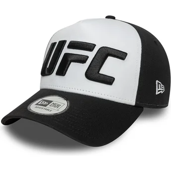 Weiße und schwarze A Frame Core Kappe von UFC Ultimate Fighting Championship von New Era