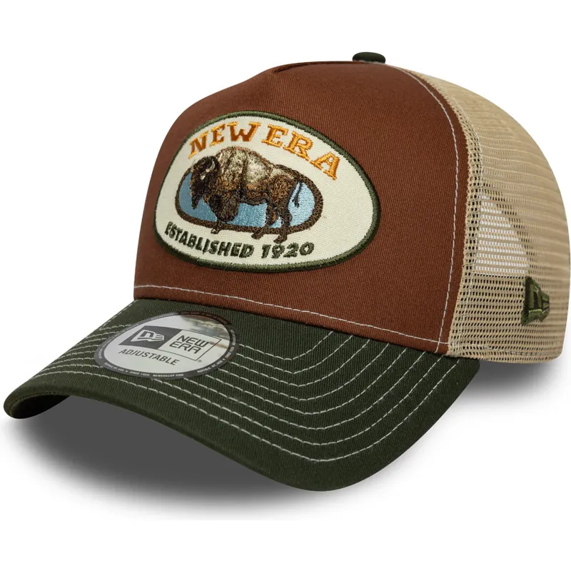cap-zaoblena-multicolor-snapback-marron-a-frame-animal-patch-bufalo-new-era cap-zaoblena-multicolor-snapback-marron-a-frame-animal-patch-bufalo-new-era