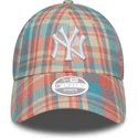 siltovka-zaoblena-ruzova-nastavitelny-9forty-check-new-york-yankees-mlb-new-era
