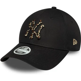 Šiltovka zaoblená čierna nastaviteľný 9FORTY Leopard Infill New York Yankees MLB New Era
