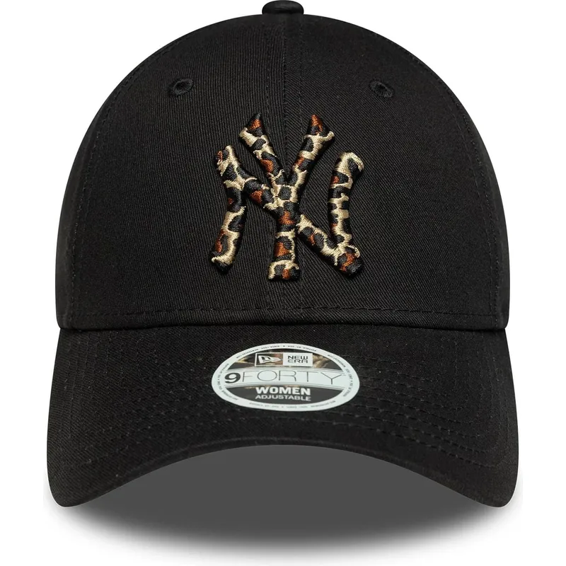 siltovka-zaoblena-cierna-nastavitelny-9forty-leopard-infill-new-york-yankees-mlb-new-era