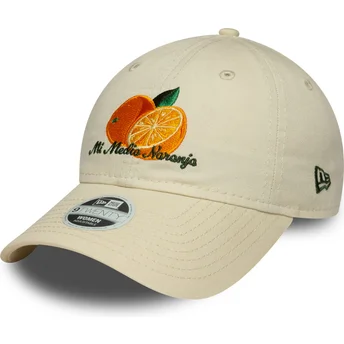 Cap zaoblená beige adjustable strap 9TWENTY New Era