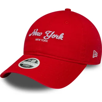 Cap zaoblená orange adjustable strap 9TWENTY City New York New Era