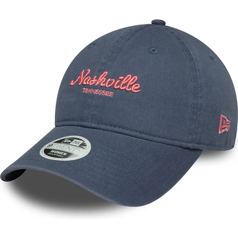 cap-zaoblena-blue-adjustable-strap-9twenty-city-nashville-new-era cap-zaoblena-blue-adjustable-strap-9twenty-city-nashville-new-era