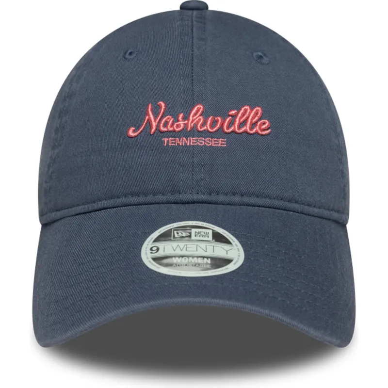 cap-zaoblena-blue-adjustable-strap-9twenty-city-nashville-new-era cap-zaoblena-blue-adjustable-strap-9twenty-city-nashville-new-era