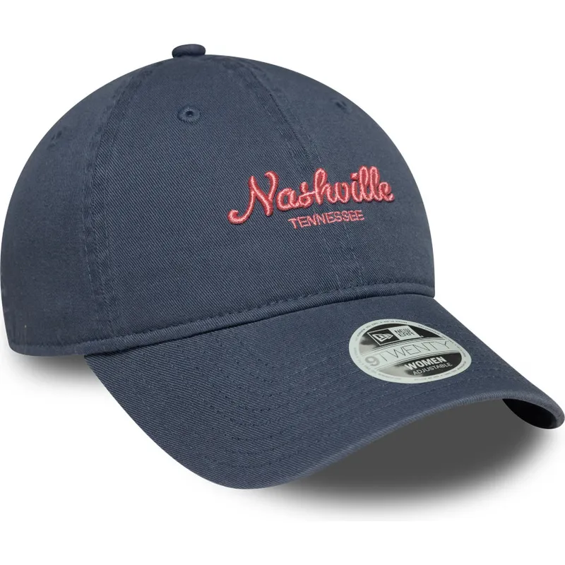 cap-zaoblena-blue-adjustable-strap-9twenty-city-nashville-new-era cap-zaoblena-blue-adjustable-strap-9twenty-city-nashville-new-era