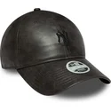 schwarze-gebogene-verstellbare-damenkappe-mit-schwarzem-logo-9twenty-tonal-der-new-york-yankees-mlb-von-new-era
