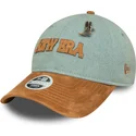 9twenty-western-pin-verstellbare-damenkappe-in-blau-und-braun-von-new-era