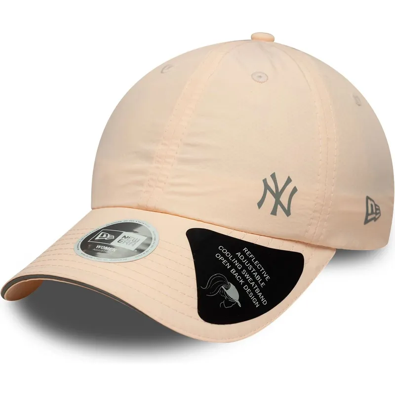 damen-rosa-verstellbare-curved-cap-open-back-flawless-new-york-yankees-mlb-von-new-era
