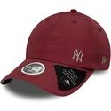cap-zaoblena-red-adjustable-strap-granate-open-back-flawless-new-york-yankees-mlb-new-era
