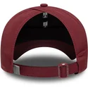 new-era-new-york-yankees-mlb-damen-verstellbare-kappe-mit-gebogenem-schirm-in-bordeaux-mit-offenem-rucken-flawless