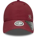 cap-zaoblena-red-adjustable-strap-granate-open-back-flawless-new-york-yankees-mlb-new-era