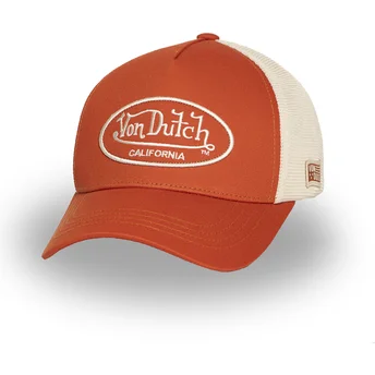 Cap zaoblená orange adjustable strap Von Dutch