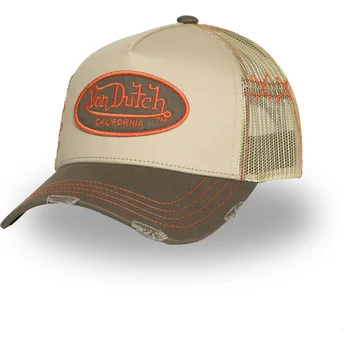 Šiltovky zaoblená béžová snapback USED 06 Von Dutch