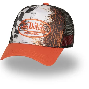 Šiltovky zaoblená kamionista oranžová snapback SUBL10 Von Dutch
