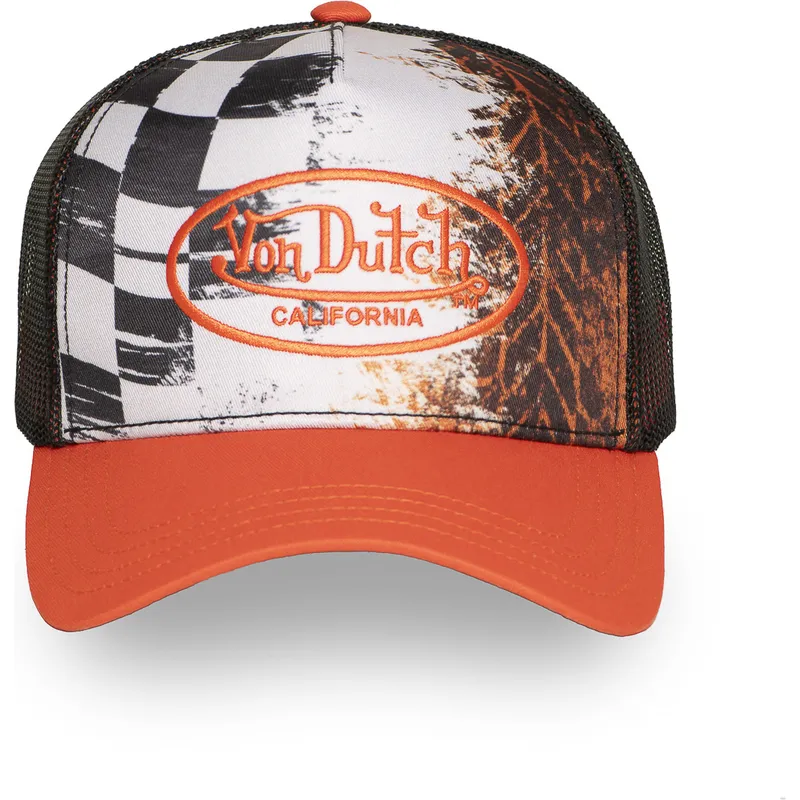 cap-zaoblena-orange-snapback-von-dutch