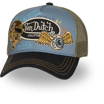 Šiltovky zaoblená kamionista viacfarebná snapback PATCHES10 Von Dutch