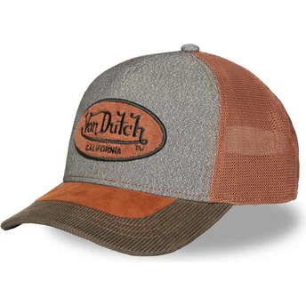 Šiltovka zaoblená hnedá snapback 01 Von Dutch