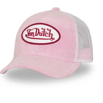 Cap zaoblená pink snapback Von Dutch