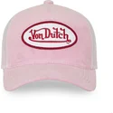 rosa-weisse-trucker-kappe-kylie-p-von-von-dutch