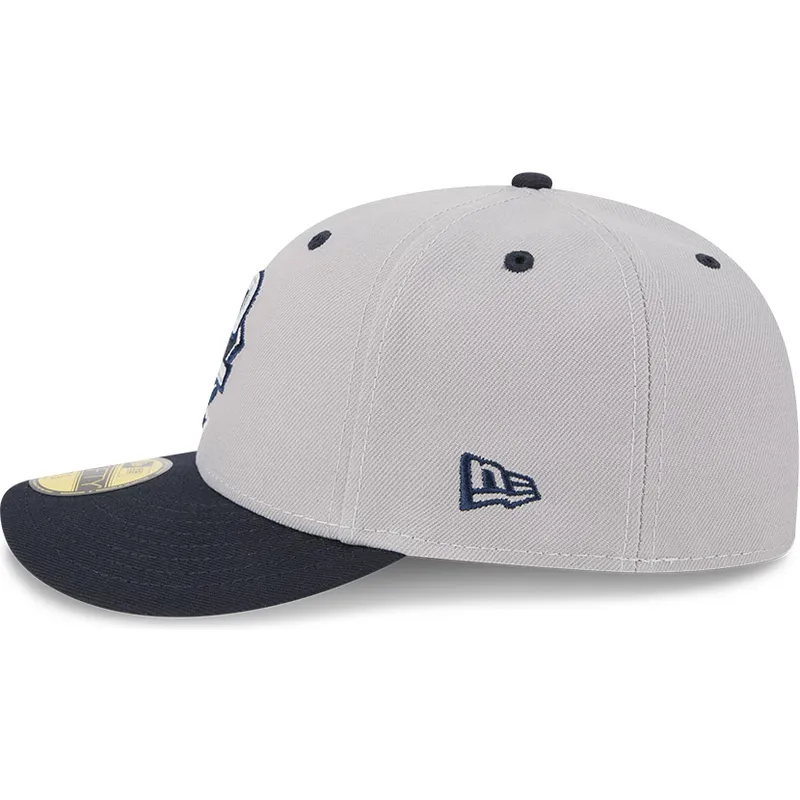 59fifty-new-york-yankees-mlb-derek-jeter-spieler-kappe-grau-und-marineblau-angepasst-von-new-era