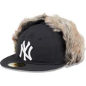 new-york-yankees-mlb-59fifty-winter-dog-ear-schwarze-flat-cap-von-new-era