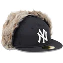 new-york-yankees-mlb-59fifty-winter-dog-ear-schwarze-flat-cap-von-new-era