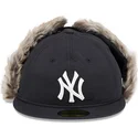 new-york-yankees-mlb-59fifty-winter-dog-ear-schwarze-flat-cap-von-new-era