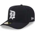marineblaue-gebogene-verstellbare-59fifty-a-frame-wired-kappe-von-detroit-tigers-mlb-von-new-era