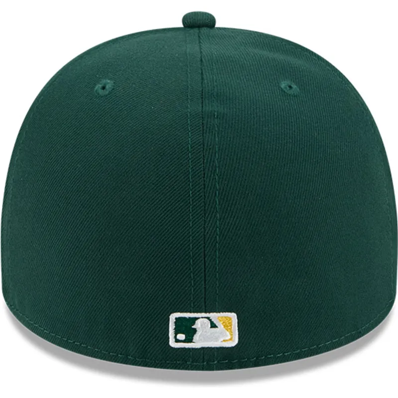 grune-gebogene-verstellbare-59fifty-a-frame-wired-kappe-von-oakland-athletics-mlb-von-new-era
