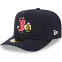 new-era-curved-brim-59fifty-a-frame-cartoon-boston-red-sox-mlb-navy-blue-fitted-cap