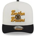 new-era-curved-brim-9fifty-a-frame-chainstitch-boston-bruins-nhl-beige-and-black-snapback-cap
