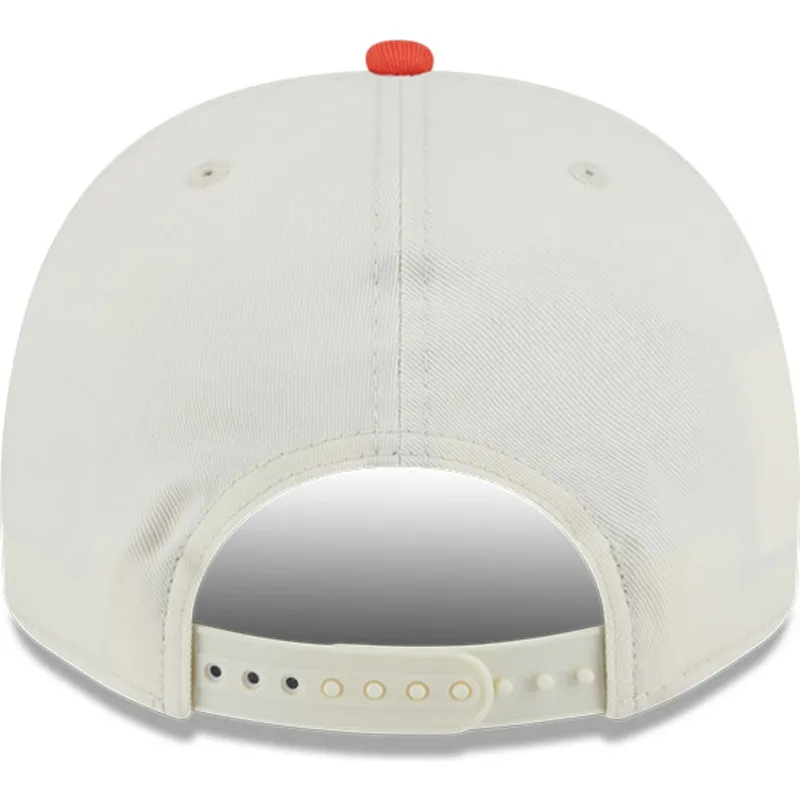 beige-und-orange-gebogene-snapback-kappe-9fifty-a-frame-chainstitch-der-anaheim-ducks-nhl-von-new-era