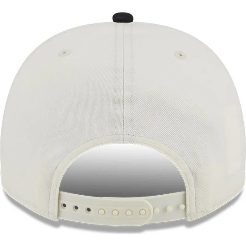 siltovka-zaoblena-bezova-snapback-9fifty-a-frame-chainstitch-los-angeles-kings-nhl-new-era