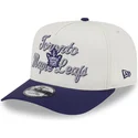 beige-violette-snapback-kappe-9fifty-a-frame-chainstitch-der-toronto-maple-leafs-nhl-von-new-era