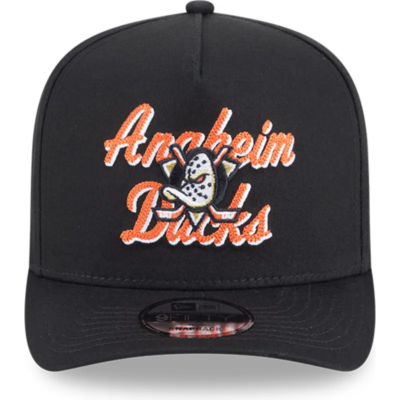 schwarze-gebogene-snapback-kappe-9fifty-a-frame-chainstitch-der-anaheim-ducks-nhl-von-new-era