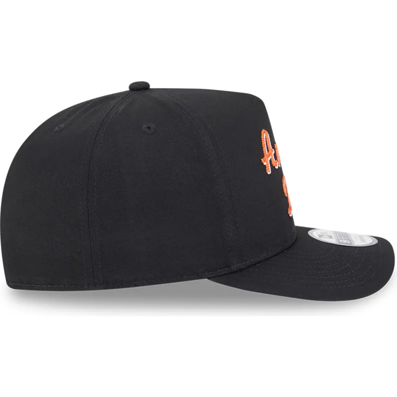 schwarze-gebogene-snapback-kappe-9fifty-a-frame-chainstitch-der-anaheim-ducks-nhl-von-new-era