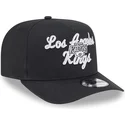 schwarze-gebogene-snapback-kappe-9fifty-a-frame-chainstitch-der-los-angeles-kings-nhl-von-new-era